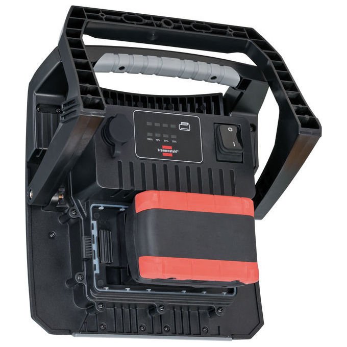 Brennenstuhl 6050MH60W Multi Battery Faretto da costruzione LED ibrido 6200lm IP65 IK08 colore Nero