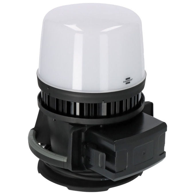 Brennenstuhl 12050MH Faretto da cantiere LED 360° ibrido 12000 lm IP54 100 W con adattatori inclusi colore Nero