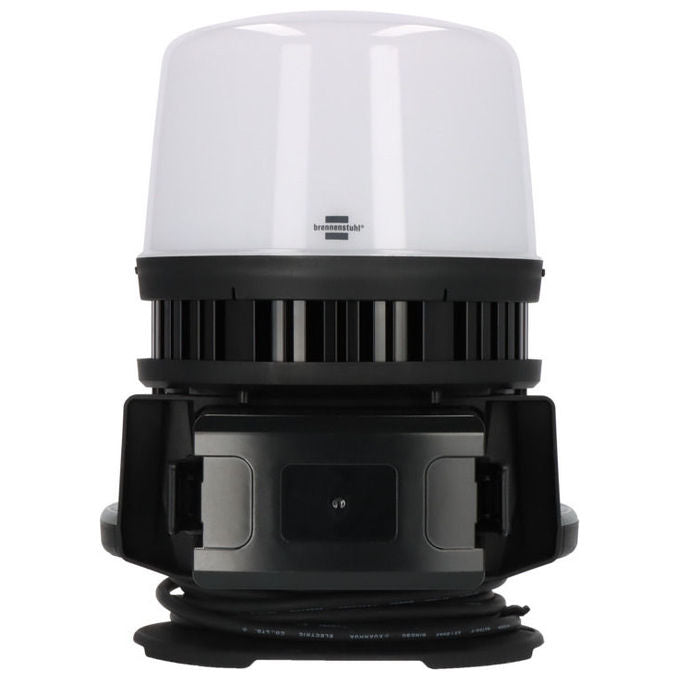 Brennenstuhl 12050MH Faretto da cantiere LED 360° ibrido 12000 lm IP54 100 W con adattatori inclusi colore Nero