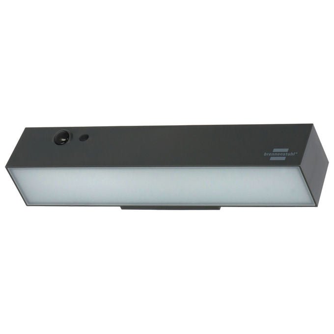 Brennenstuhl 1173740001 SOL 1000 Cubus Lampada da parete solare LED 1000 lm 4000 K Sensore di movimento IP54 colore Grigio