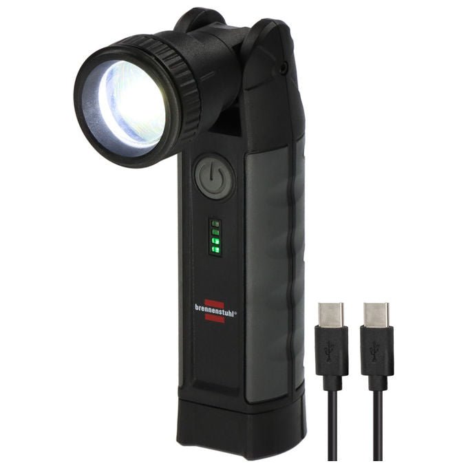 Brennenstuhl 1173750007 TL 1000 ACW Luce da lavoro portatile LED 1000 lm IP54 ricaricabile USB-C e wireless colore Nero