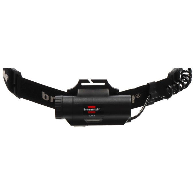 Brennenstuhl SL500A LuxPremium Lampada frontale LED ricaricabile 500 lm IP44 con sensore e luci rosse posteriori colore Nero