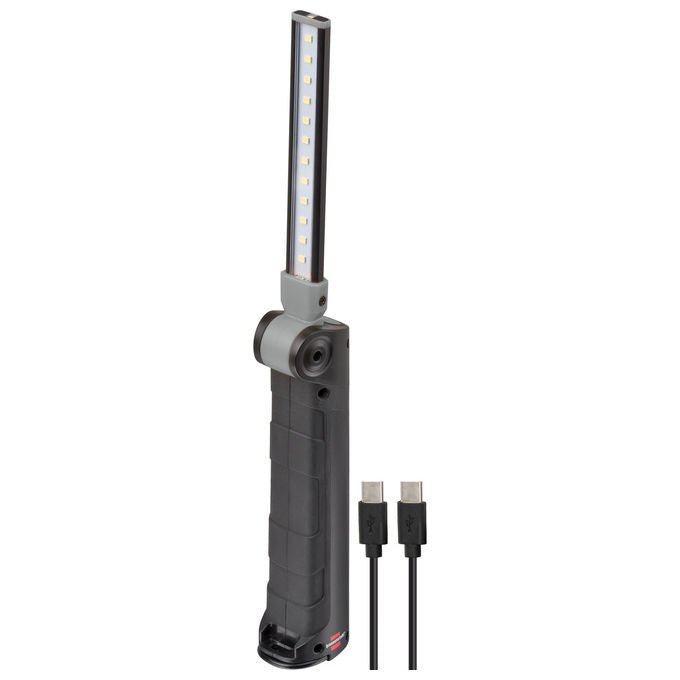 Brennenstuhl 1177370010 SANSA 401 A Lampada portatile LED 400 lm 6000K 3 ore di ricarica 80 ore di autonomia colore Nero