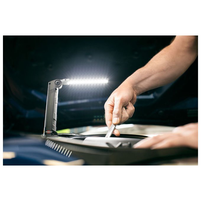Brennenstuhl 1177370010 SANSA 401 A Lampada portatile LED 400 lm 6000K 3 ore di ricarica 80 ore di autonomia colore Nero