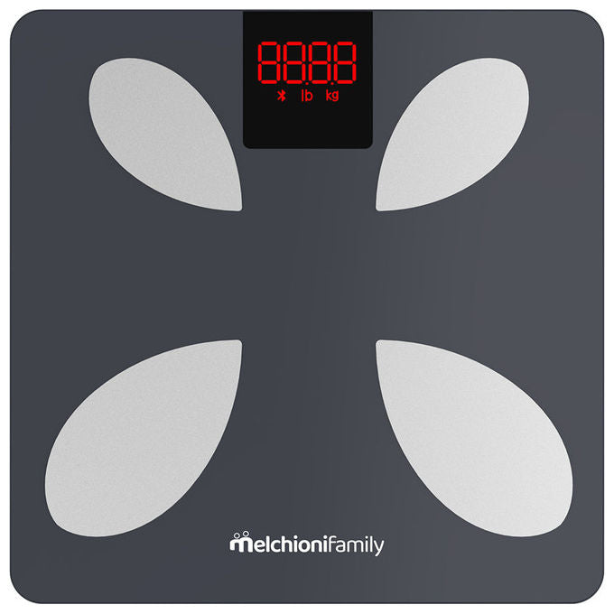 Melchioni Piuma 118230012 Bilancia Pesapersone Elettronica Grigio Bianco Display LCD