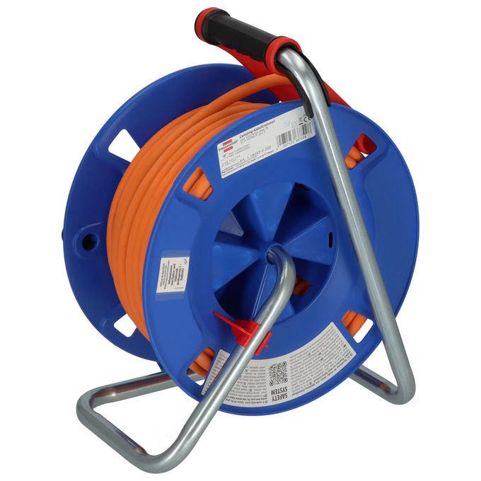 Brennenstuhl 1182690200 Garant CEE Avvolgicavo 25 m 4 Prese IP44 Esterno colore Arancione