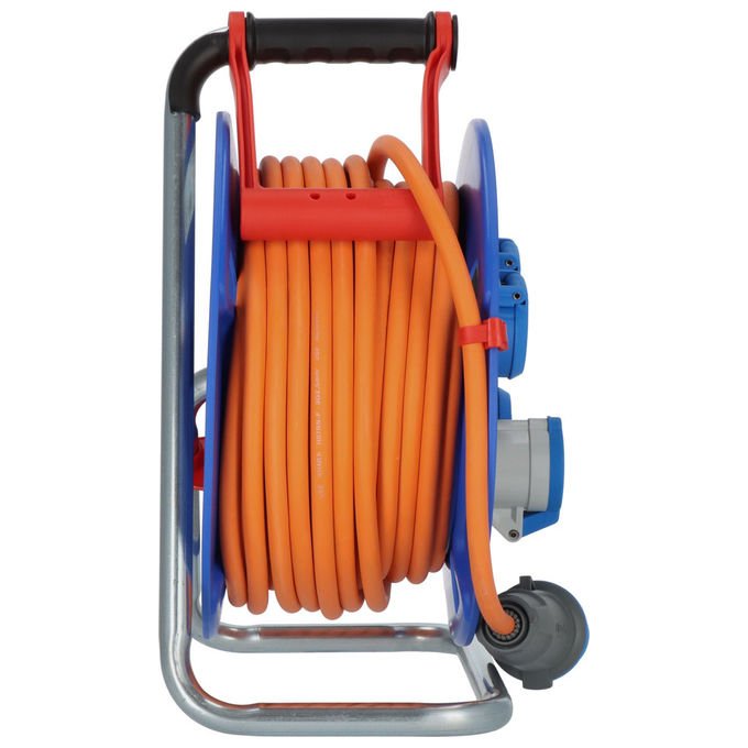 Brennenstuhl 1182690200 Garant CEE Avvolgicavo 25 m 4 Prese IP44 Esterno colore Arancione