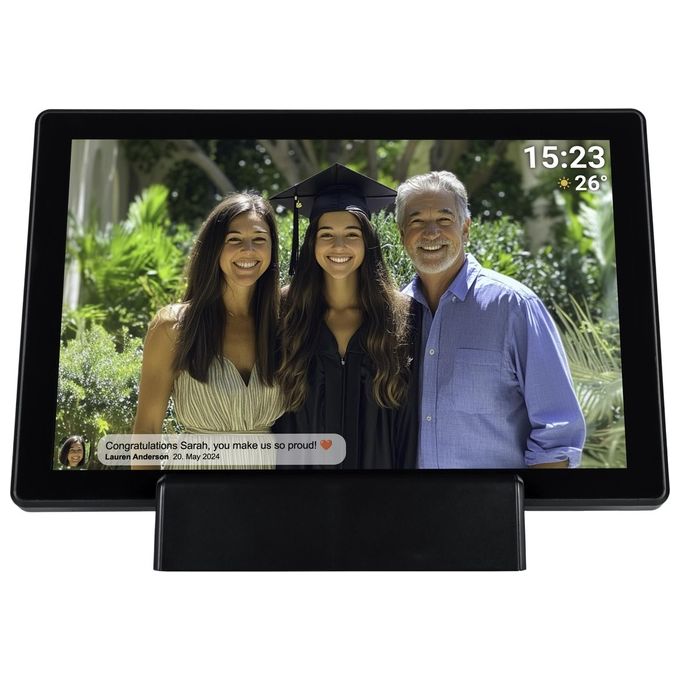 Denver 119101040530 Frameo Cornice fotografica digitale 10.1'' Touch screen Wi-Fi 16 GB colore Nero