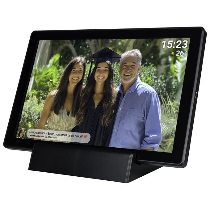 Denver 119101040530 Frameo Cornice fotografica digitale 10.1'' Touch screen Wi-Fi 16 GB colore Nero