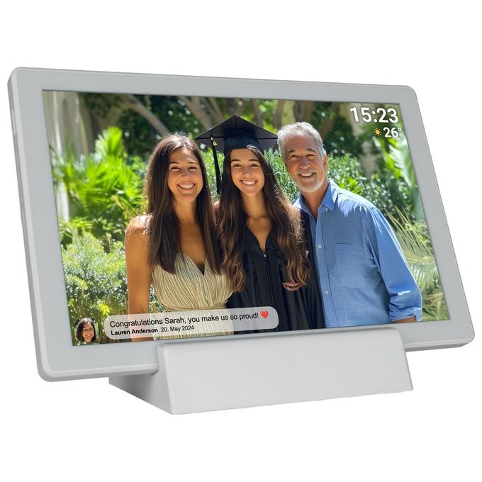 Denver PFF-1070W Cornice per foto digitali 10.1'' Touch screen Wi-Fi 16 GB Memoria Interna colore Bianco