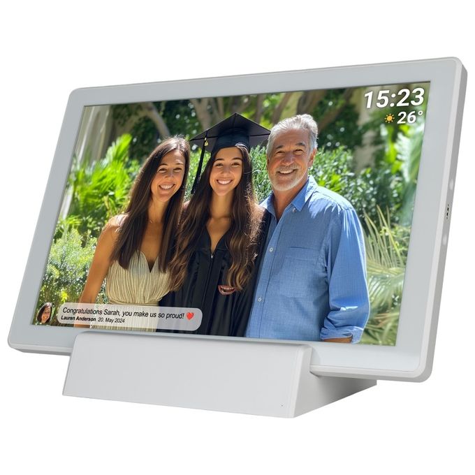 Denver PFF-1070W Cornice per foto digitali 10.1'' Touch screen Wi-Fi 16 GB Memoria Interna colore Bianco
