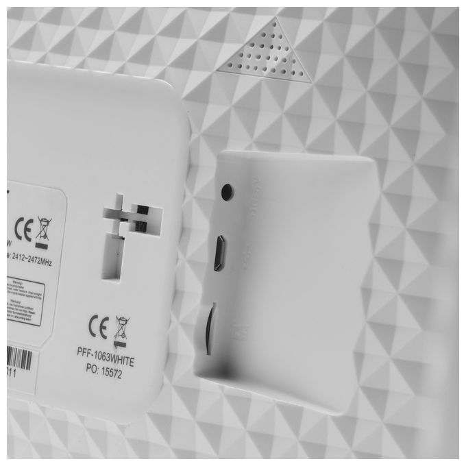 Denver PFF-1063WHITE Frameo Cornice Digitale 10.1'' 16 GB Wi-Fi MicroSD colore Bianco