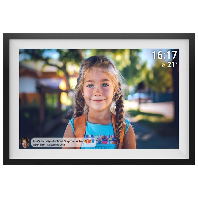 Denver 119101050140 Frameo PFF-1516 Cornice per Foto Digitale 39,6 cm (15.6'') Touch Screen Wi-Fi 1920x1080 Pixel IPS 16 GB colore Nero