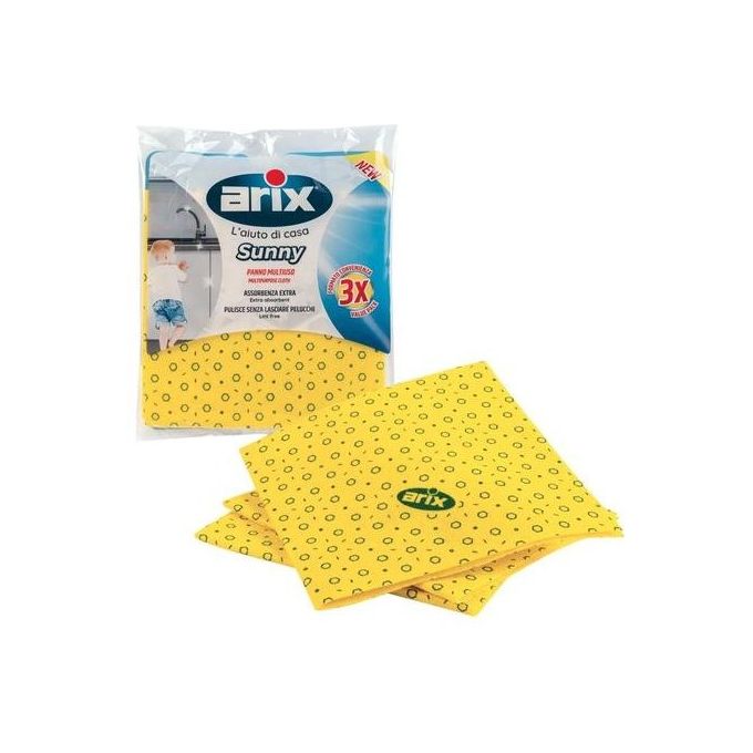 Arix Sunny Morbido Panno Giallo Multiuso