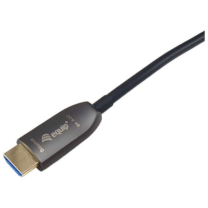 Conceptronic, Cavo HDMI 2.1, Ottico Attivo Schermato, 200 m, 8K-60Hz, 4K-120Hz, 48Gbps