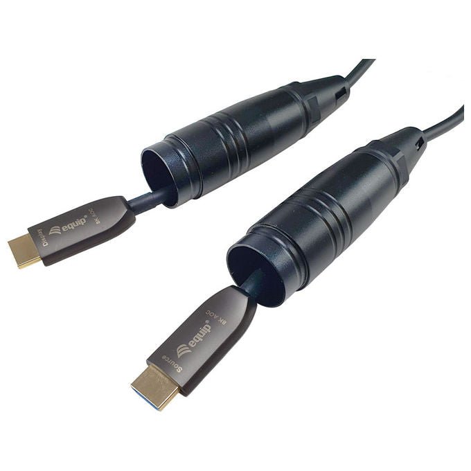 Conceptronic, Cavo HDMI 2.1, Ottico Attivo Schermato, 200 m, 8K-60Hz, 4K-120Hz, 48Gbps