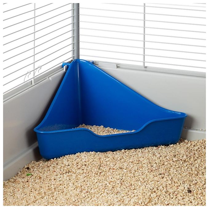 Ferplast Gabbia per furetti FURET TOWER, Struttura verticale su piu' piani, Ruote e accessori inclusi, Metallo verniciato Grigio e plastica, 75 x 80 x h 161 cm