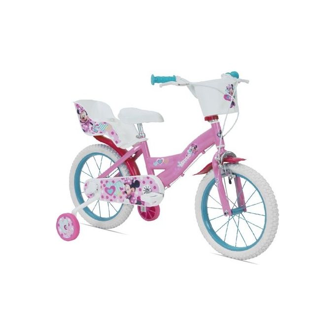Mandelli Bicicletta Minnie con Rotelle Fucsia e Bianco