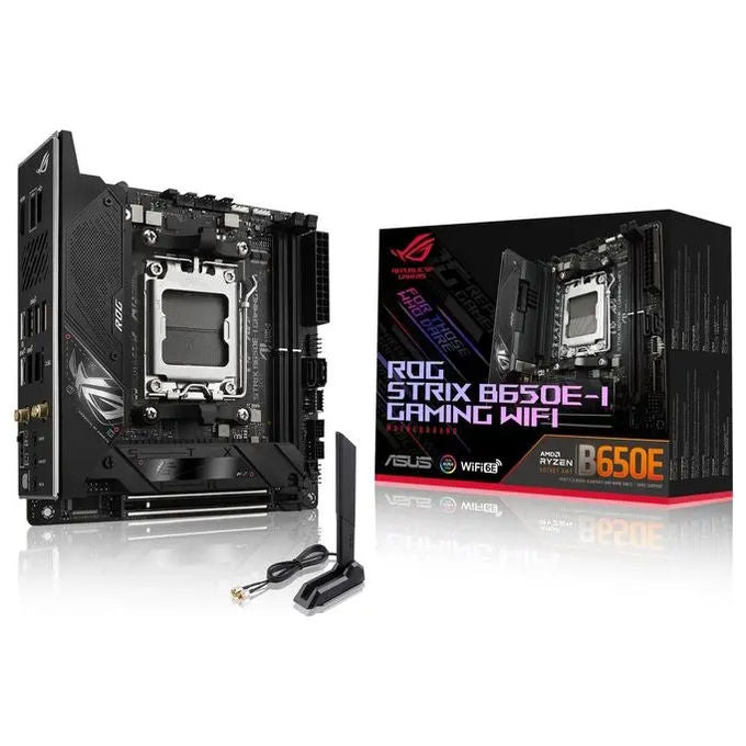 ASUS Scheda Madre ROG STRIX B650E-I GAMING WIFI AMD B650 Presa di Corrente AM5 mini ITX