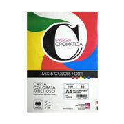 Cwr Carta Cromata Forte 100 Fogli A4 Assortita