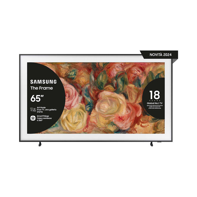 Samsung The Frame QE65LS03DAUXZT 65 pollici Smart Tv MODERN FRAME DESIGN and ART MODE PROCESSORE QUANTUM 4K DOLBY ATMOS OTS
