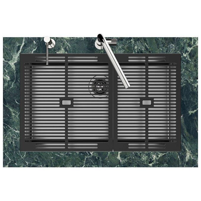 Foster 1254850 Quadra Evo Sottotop Lavello Incasso Acciaio Inox Spazzolato 47x47 colore Acciaio Inox