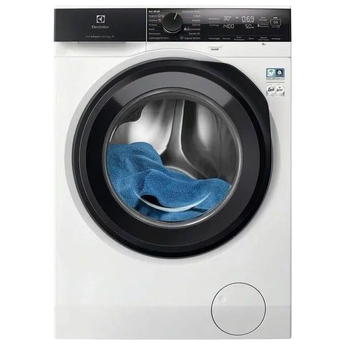 Electrolux EW7F49GY Serie 700 Lavatrice Frontale 9 Kg 1400 rpm Classe A SteamCare Wi-Fi (85x60x64 cm) colore Bianco