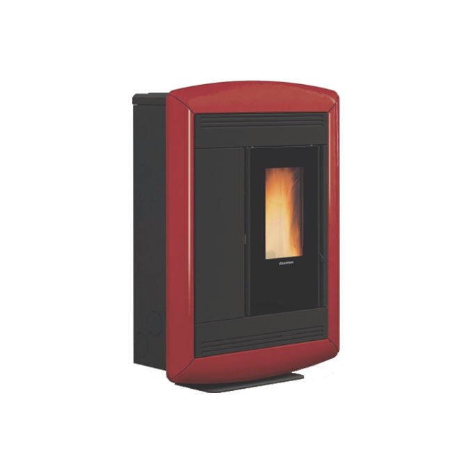 Extraflame Stufa SOUVENIR LUX EVO Bordeaux Canalizzata