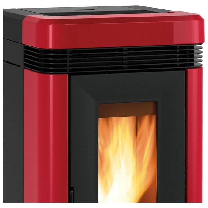 Extraflame LUCIA Plus Stufa a Pellet Canalizzata Libera Installazione 12kW Bordeaux