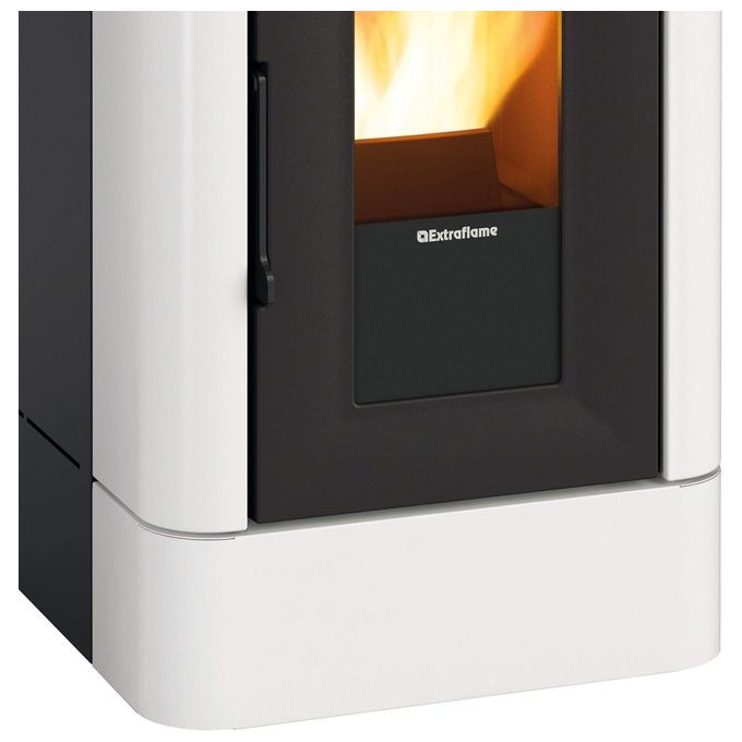 Extraflame LUCIA Plus Stufa a Pellet Canalizzata Libera Installazione 12kW Bianco