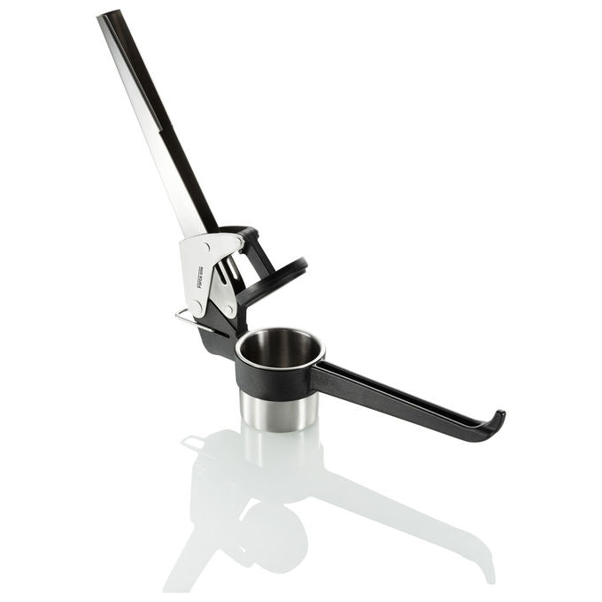 Gefu 13110 Schiacciapatate in Acciaio Inox con Parti Lavabili in Lavastoviglie colore Nero Acciaio inox