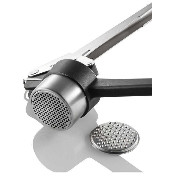 Gefu 13110 Schiacciapatate in Acciaio Inox con Parti Lavabili in Lavastoviglie colore Nero Acciaio inox