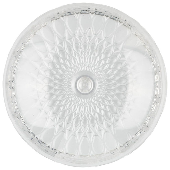 Guzzini 8008392397601 Vanity Alzata con Campana Cristallo Acrilico Bio-Based 30 cm Trasparente