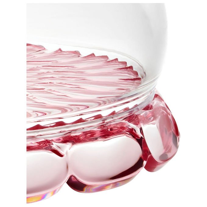 Guzzini 131901SAR35 Alzata con Campana in Cristallo Acrilico Bio-based BPA Free Diametro 30 cm Altezza 27.7 cm colore Rosa Flamingo