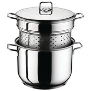 Borella 1330 Vittoria Bollipasta Acciaio Inox diametro 24 cm capacita' 8 L Induzione colore Acciaio