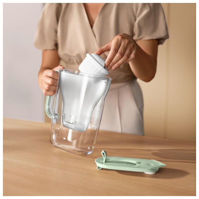 Brita 136123 Style eco Caraffa filtrante 2,4 L con filtro MAXTRA PRO All-in-1 colore glacier blue