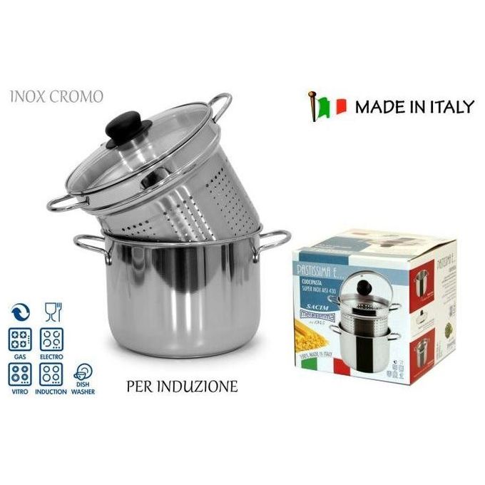 Sacim Pentola per la pasta Pastissima 22 cm 6Lt