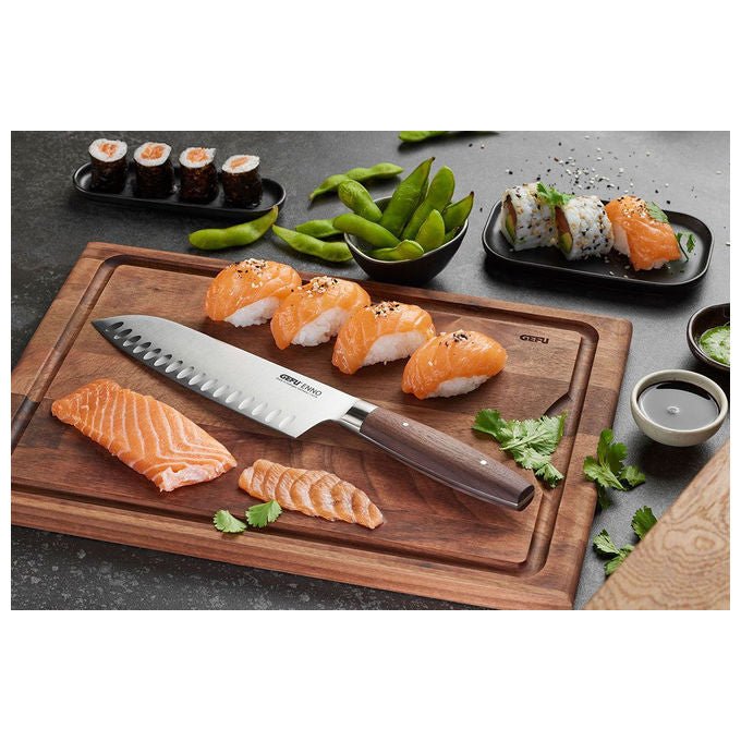 Gefu 13946 ENNO Tagliere da Cucina Rettangolare in Legno di Noce 37x25x1.8 cm colore Noce