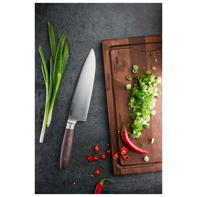 Gefu 13946 ENNO Tagliere da Cucina Rettangolare in Legno di Noce 37x25x1.8 cm colore Noce