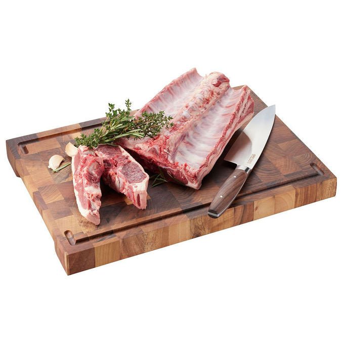 Gefu 13948 ENNO Tagliere da Cucina in Legno di Noce con Piedini Antiscivolo colore Noce