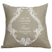Cuscino decorativo Eiffel A04 in cotone 50x50x16 Fantasia, Beige