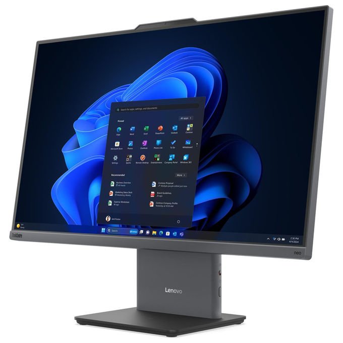 Lenovo 13QH001WIX ThinkCentre neo 50a 24 Gen 6 PC All-in-One 23.8'' Intel Core Ultra 5 226V 16GB RAM 512GB SSD Windows 11 Pro colore Grigio