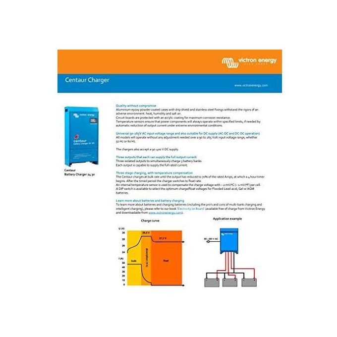 Victron energy blue power Caricabatteria Victron Centaur 24 V 60 A