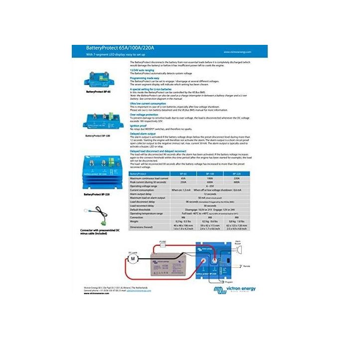 Victron energy blue power Sistema di protezione batterie Victron BP-220