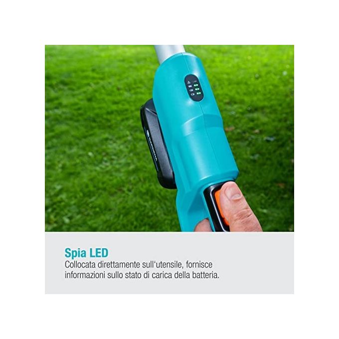Gardena Potatore Telescopico a Batteria TCS 20-18V P4A Ready-To-Use Set
