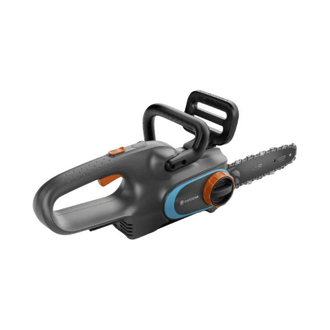 Gardena 14790-55 PowerSaw 250-18V P4A Solo Elettrosega a Batteria Motore Brushless 25 cm 8 m-s 1,1 mm 3-8'' LubriTec Freno Catena Nero
