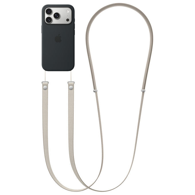 Apple MK9C4ZM-A Tracolla in tessuto riciclato PET 100% per custodie iPhone colore Sabbia