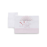 Italbaby Set Culla 3 Pezzi Ricamate Star Rosa