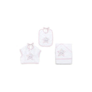Italbaby Set 3 Pezzi Spugna Star Rosa