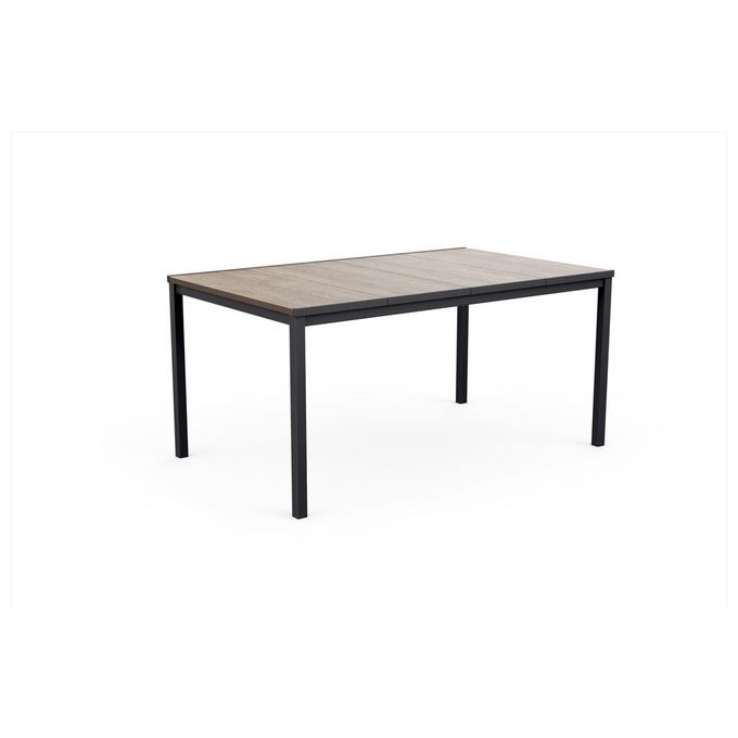 Keter Porto 160 Table 200X95X75H Ashwood Deco Coat Grafite